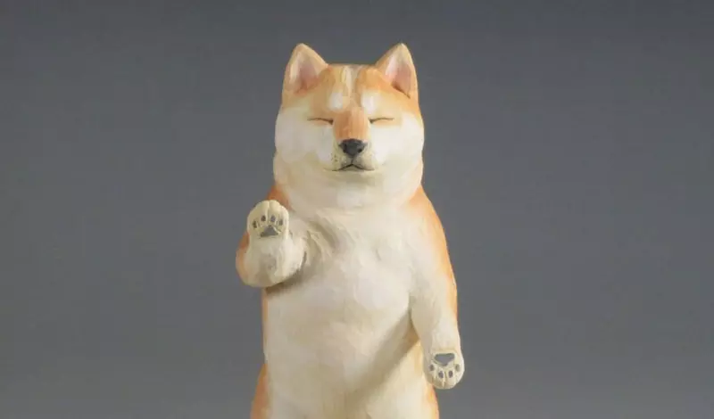 佛像雕刻師創作的《阿彌陀柴犬》這個逐漸昇華的表情看了真讓人心情沉澱啊