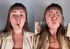 僅僅用嘴巴叼著畫筆就能繪畫 分享來自英國藝術家《MILLY BAMPINI》的作品影片