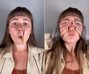 僅僅用嘴巴叼著畫筆就能繪畫 分享來自英國藝術家《MILLY BAMPINI》的作品影片