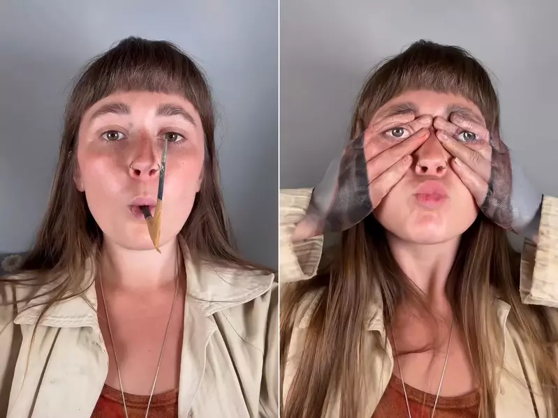 僅僅用嘴巴叼著畫筆就能繪畫 分享來自英國藝術家《MILLY BAMPINI》的作品影片 僅僅用嘴巴叼著畫筆就能繪畫 分享來自英國藝術家《MILLY BAMPINI》的作品影片