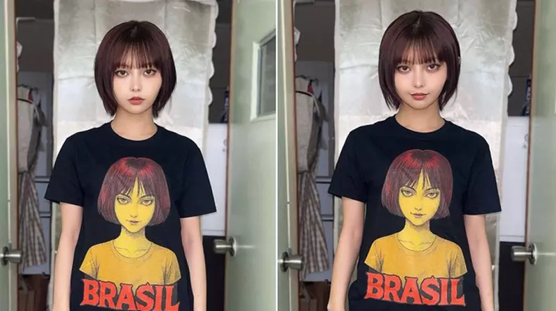 網友表示拜託下次請她來演《真人版富江》，有著一張像是從伊藤潤二漫畫世界中走出來的真人女演員