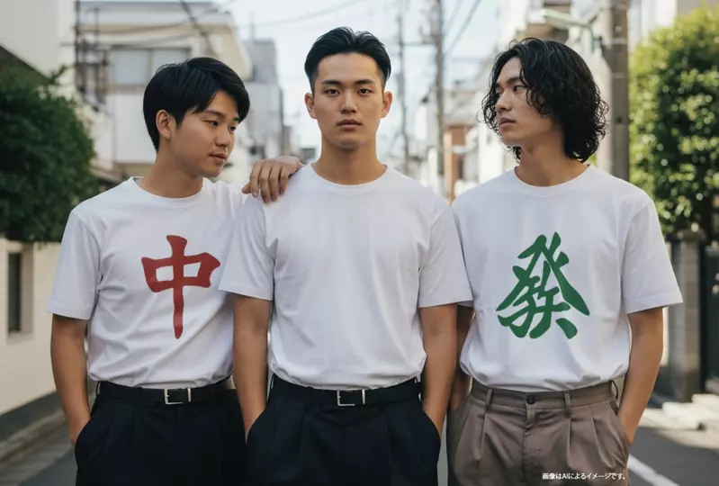 《恐怖麻將T恤》愛穿純白T的人注意了 小心中、發夾擊擅自讓你加入大三元