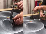 只是不同的畫圓重疊 法國藝術家 Sebastien Preschoux 的作品