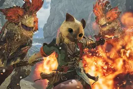 魔物獵人荒野《新龍上場三把火》龍谷遺址活動任務開始,狩獵三頭炎尾龍取得特殊素材製作「艾路頭套α」吧 魔物獵人荒野《新龍上場三把火》龍谷遺址活動任務開始,狩獵三頭炎尾龍取得特殊素材製作「艾路頭套α」吧