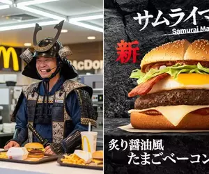 AI判斷出來的「武士麥克」結果不是大麥克而是日本武士去買麥當勞嗎！？附帶近期「櫻坂46麥當勞」廣告送上