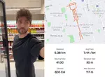 加拿大會計師《Duncan McCabe》使用 Strava 記錄跑步路線，並且把每一天的軌跡接起來做成火柴人動畫