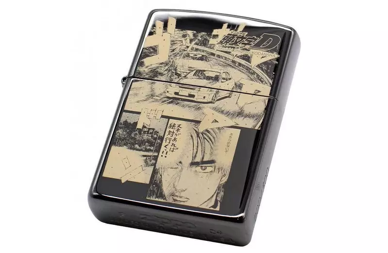 周邊商品《頭文字D》藤原拓海名場景雷射雕刻限量ZIPPO打火機