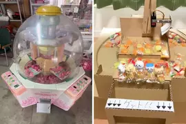 網友重現日本街機遊戲《Sweet Land》有點類似推幣機但鏟起來的是糖果 網友重現日本街機遊戲《Sweet Land》有點類似推幣機但鏟起來的是糖果
