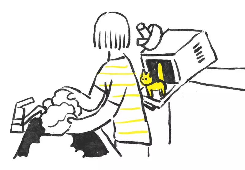 《貓咪VS微波爐》日本繪師呼籲大家要小心 養貓家庭都必須注意這東西暗藏的危險