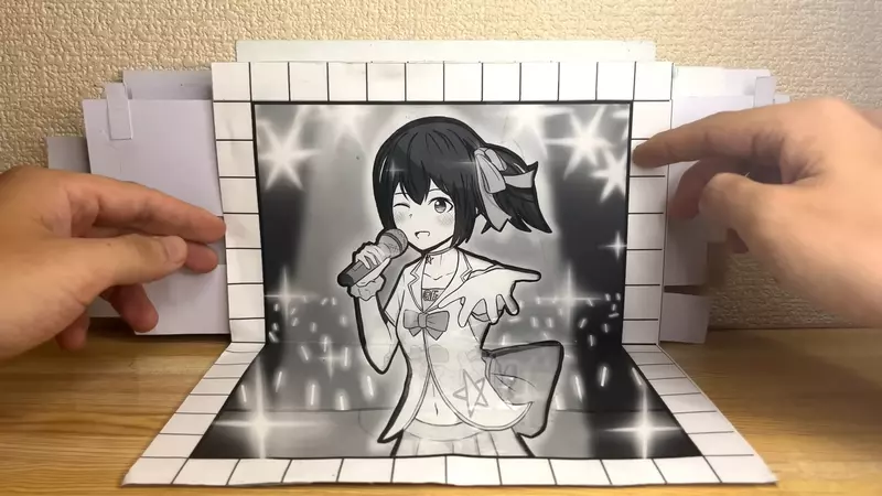 紙漫畫作品《追逐夢想》透過生動的紙藝帶大家回到夢最一開始的地方