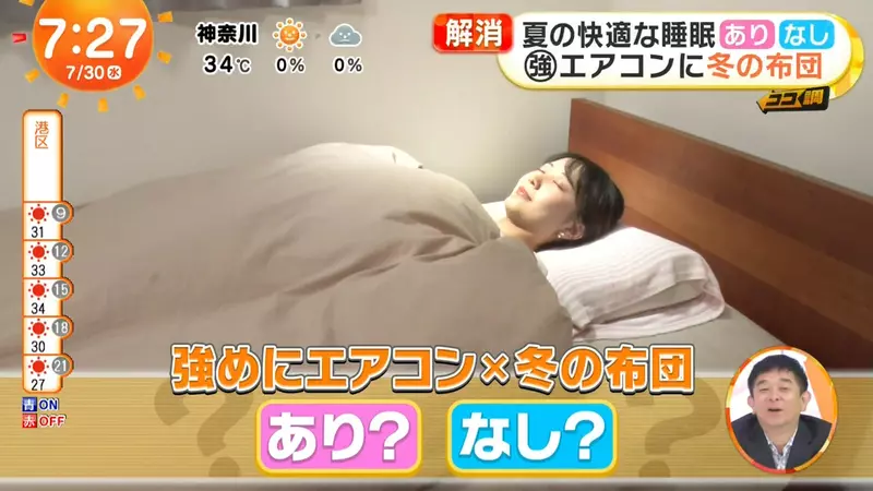 《夏天睡覺冷知識》冷氣開強蓋厚棉被浪費電？睡眠專家怎麼看待這種睡法呢？