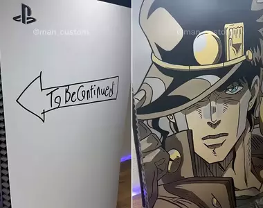 PlayStation5彩繪外殼「To Be Continued」迷因 +「JOJO奇妙冒險」主題真的帥爆