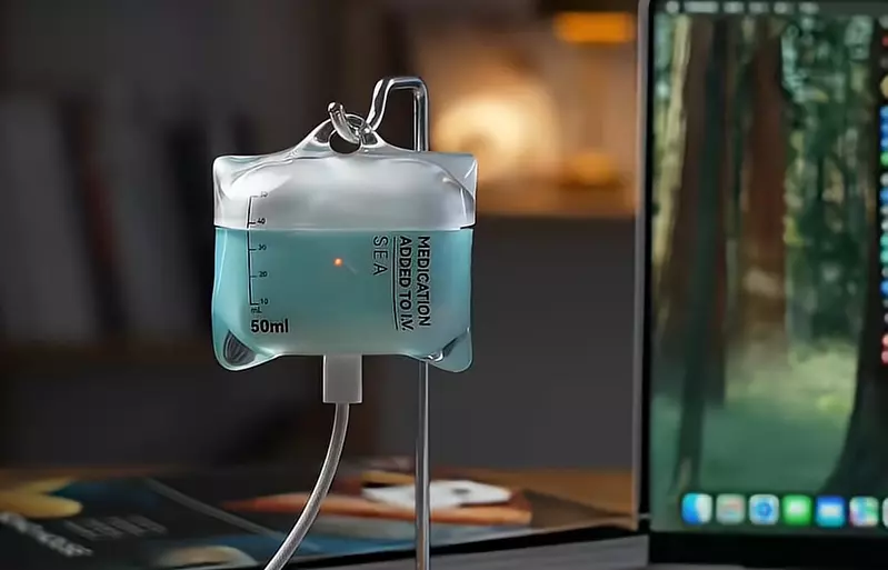 設計品牌S!gn推出《點滴Airpods保護殼》這模仿生理食鹽水的模樣真的超逗趣