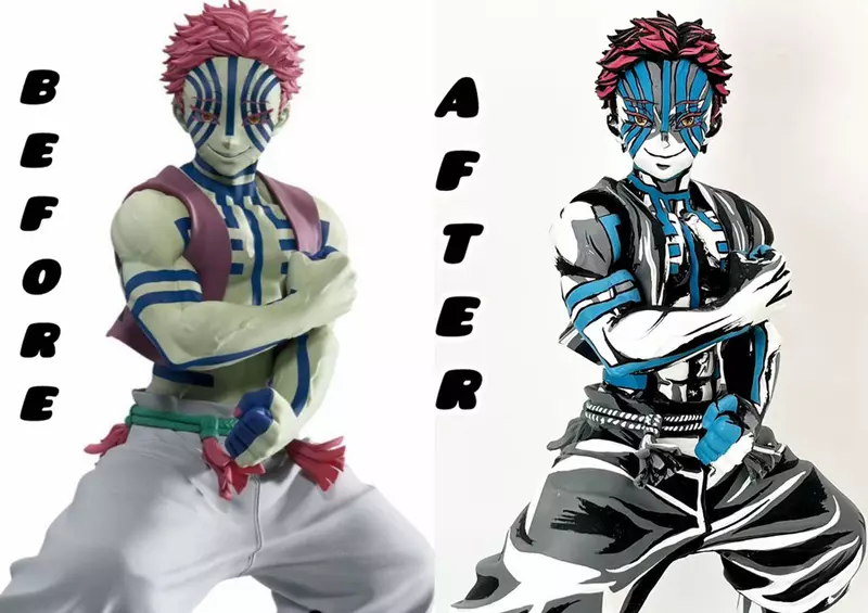 《鬼滅之刃無限城篇》猗窩座的動漫3D塗裝 看完這篇再去戲院刷一輪的衝動又有了