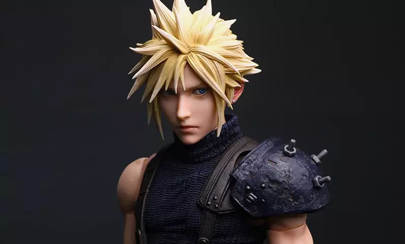 PLAYarts真《最終幻想7重製版 克勞德》可動模型 手握毀滅劍的辣個男人回來了