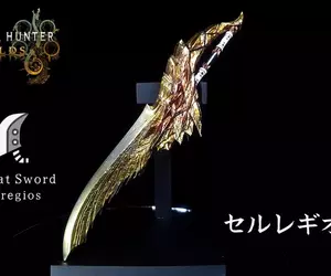 魔物獵人荒野《叛斷刀參宿七》網友用3D列印製作「千刃龍」大劍仿製武器