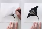 墨色冥想《Inky Meditations》利用水和墨做出令人著迷的渲染藝術創作