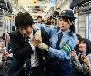 電車痴漢對一名女性鹹豬手 想不到逃亡過程還被該女子反殺制伏