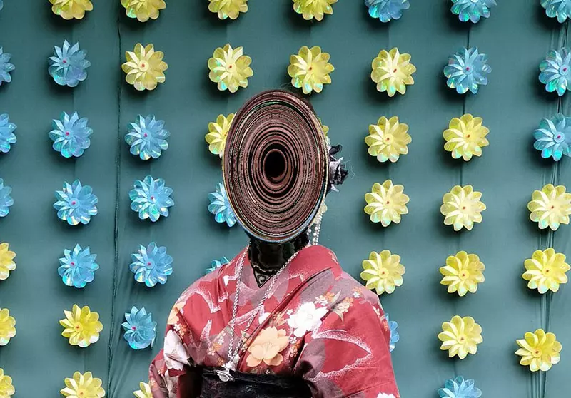 《高雅的和服妖怪》日本網友遮臉的方式太奇特 意外讓許多人愛上她了