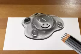 色鉛筆畫家描繪《流浪金屬史萊姆》栩栩如生的模樣真想會心的一擊尻下去賺經驗啊 色鉛筆畫家描繪《流浪金屬史萊姆》栩栩如生的模樣真想會心的一擊尻下去賺經驗啊