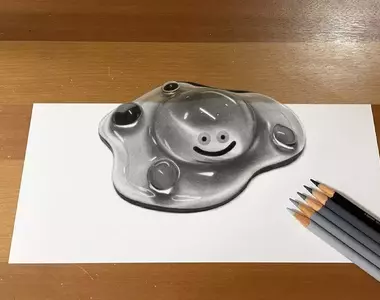 色鉛筆畫家描繪《流浪金屬史萊姆》栩栩如生的模樣真想會心的一擊尻下去賺經驗啊