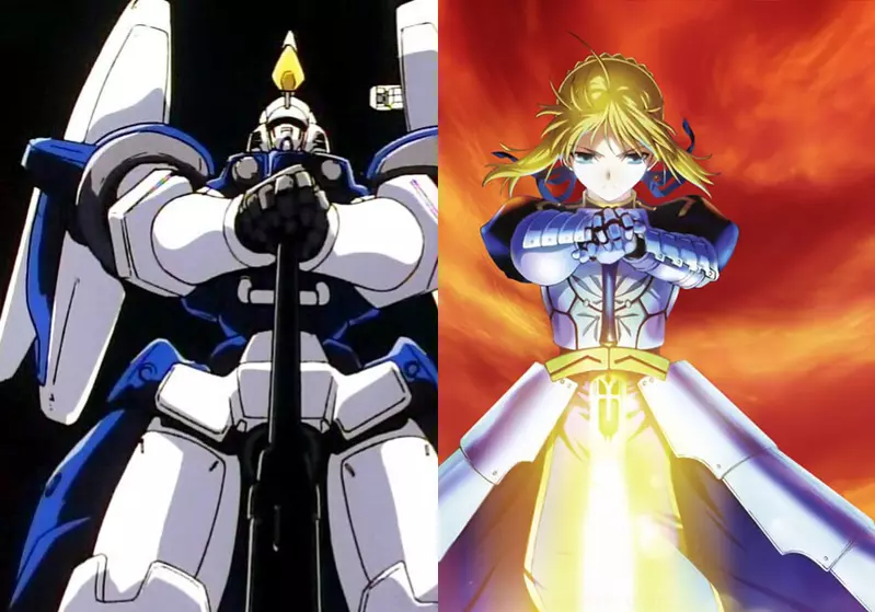 《Saber站姿的起源》他認為是來自鋼彈W 其他網友不服提出各種證據反駁