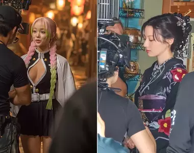 AI生成的《鬼滅之刃》真人版拍攝現場 這場邊劇組人員準備工作的模樣真的太像惹