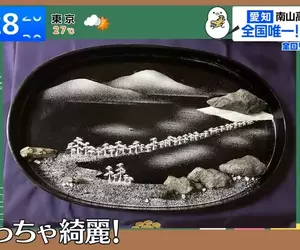 《盆石社》全日本只有這間學校有這個社團 社員都是用沙子畫畫的大和撫子？