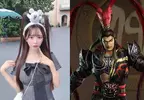 美少女《美鈴りか》在迪士尼玩的時候，因髮型太像「三國無雙」中的呂布反而引起注意