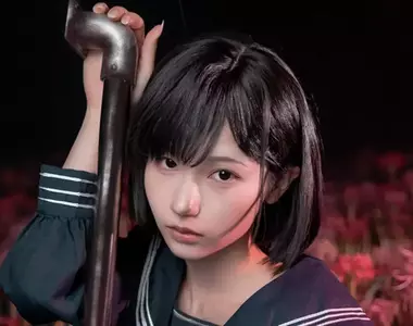 《沉默之丘f》深水雛子COSPLAY 昭和戰力最強女高中生登場！必備的鐵管握緊就對了