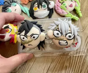 用黏土捏製出來的「鬼滅之刃」角色 因為造型可愛PO到網路上後引起眾多網友的注意與喜歡