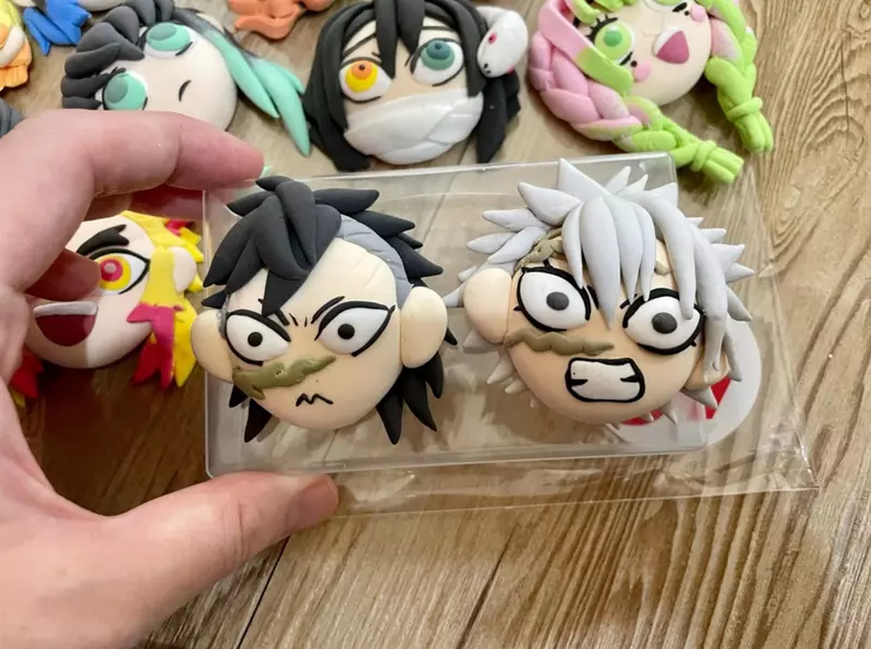 用黏土捏製出來的「鬼滅之刃」角色 因為造型可愛PO到網路上後引起眾多網友的注意與喜歡