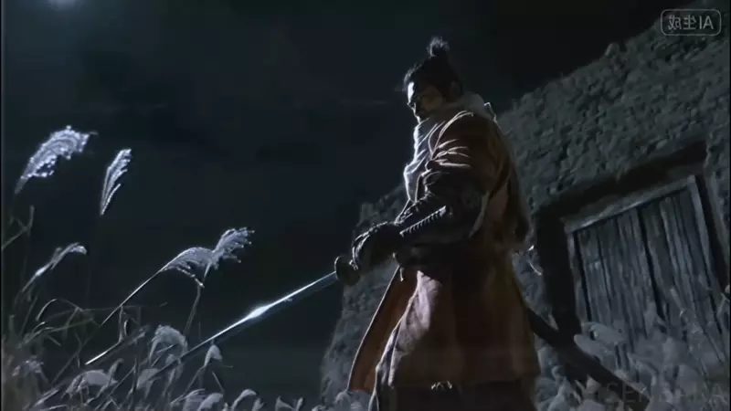 網友AI創作《隻狼》如果是一支90年代的時代劇作品那麼畫面大概會是這個樣子