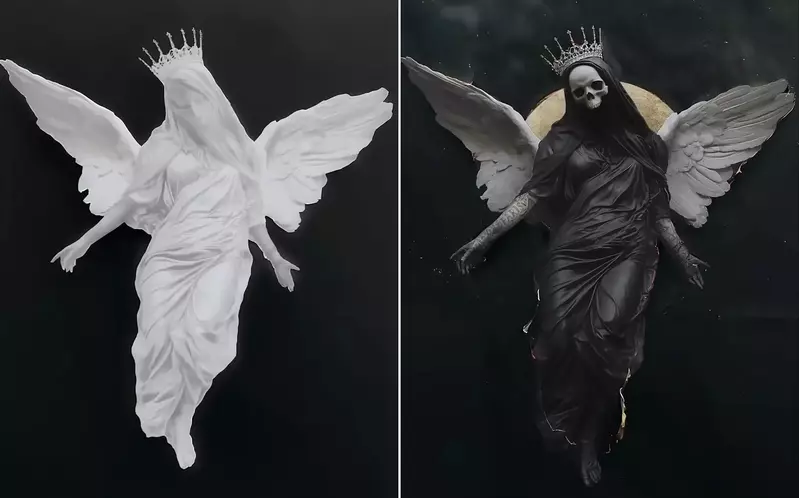 天使與惡魔並存的奢華破壞藝術 莊嚴神聖卻又身兼著暴力美學的藝術感