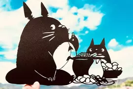 網友手做的吉卜力剪紙藝術 網友表示:這作品簡直可以辦展覽惹