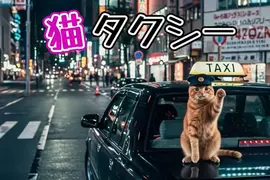 網友創作《AI貓貓計程車》如果運將大哥通通變成貓咪，那大家都不會介意跳錶跳太快吧！？