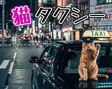 網友創作《AI貓貓計程車》如果運將大哥通通變成貓咪，那大家都不會介意跳錶跳太快吧！？