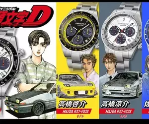 《頭文字D》連載30周年紀念與「ANGEL CLOVER」合作推出四款角色聯名錶