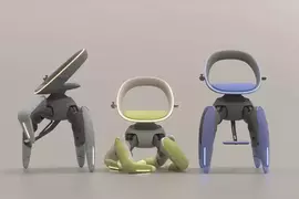 TOYOTA推出機器人四足座椅《Walk Me》移動概念產品，像極了攻殼機動隊當中的代表性機械塔奇克馬（タチコマ）