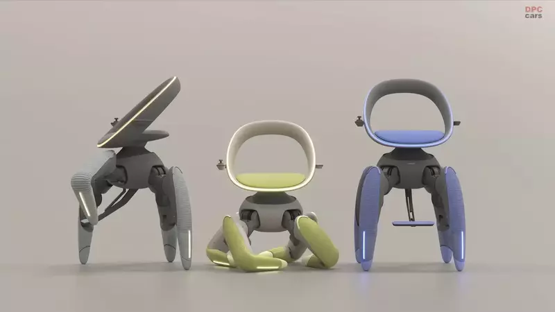 TOYOTA推出機器人四足座椅《Walk Me》移動概念產品，像極了攻殼機動隊當中的代表性機械塔奇克馬（タチコマ）