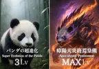AI動物超絕進化 如果可以提升等級那MAX滿等之後將會出現各種誇張巨獸