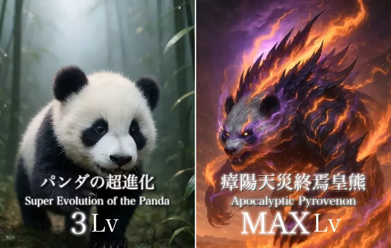 AI動物超絕進化 如果可以提升等級那MAX滿等之後將會出現各種誇張巨獸