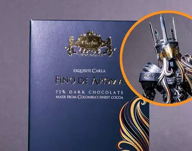 【零食包裝紙雕達人】最新作品 將黑巧克力包裝盒做出了精緻的造型