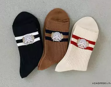 靴下屋推出與航海王合作的喬巴造型刺繡襪 聯名襪款登場可愛度破表