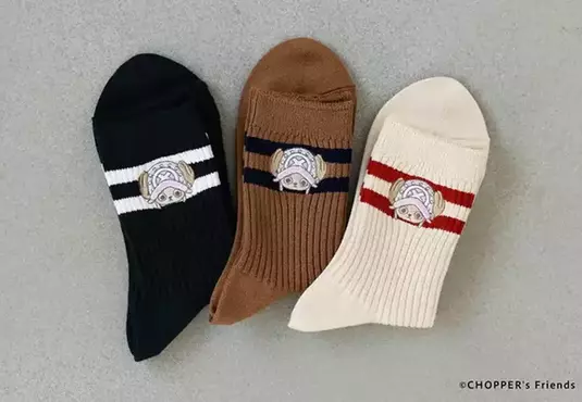 靴下屋推出與航海王合作的喬巴造型刺繡襪 聯名襪款登場可愛度破表