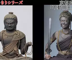佛寺佛像研究家全力cos《不動明王雕像》的樣子 網友表示:這模樣逼真到即使放在寺廟中也毫無違和感