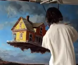 將動態藝術發揮極致的藝術家《Darvish Fakhr》創作過程就不斷地跳跳跳