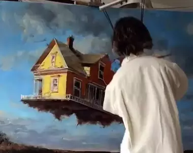 將動態藝術發揮極致的藝術家《Darvish Fakhr》創作過程就不斷地跳跳跳