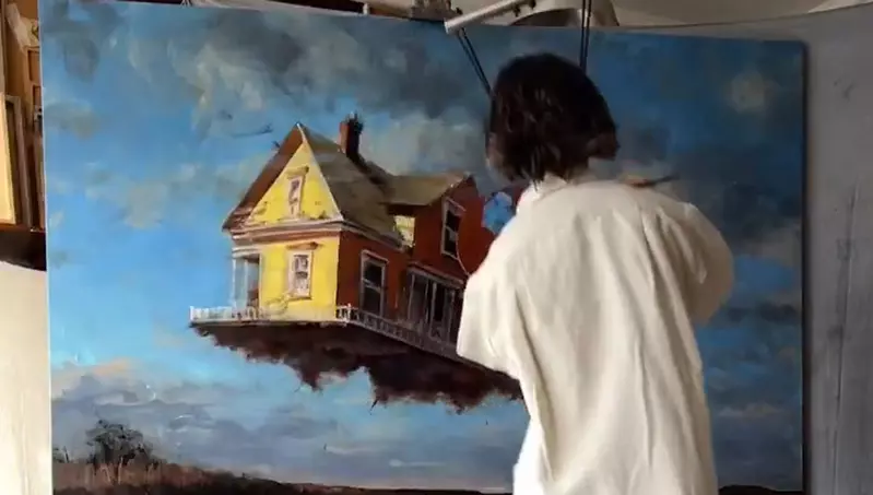 將動態藝術發揮極致的藝術家《Darvish Fakhr》創作過程就不斷地跳跳跳