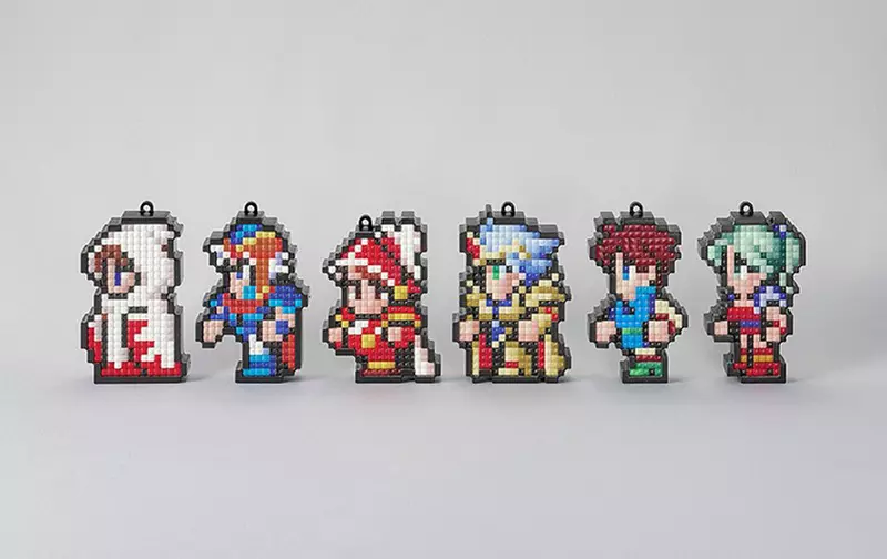 能夠動手拼湊的《最終幻想》鑲珠嵌底座製作的六款造型吊飾